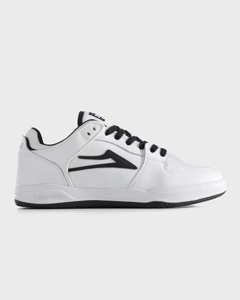 Lakai Telford-Low-White-Black-Leather – Duck Skateboards