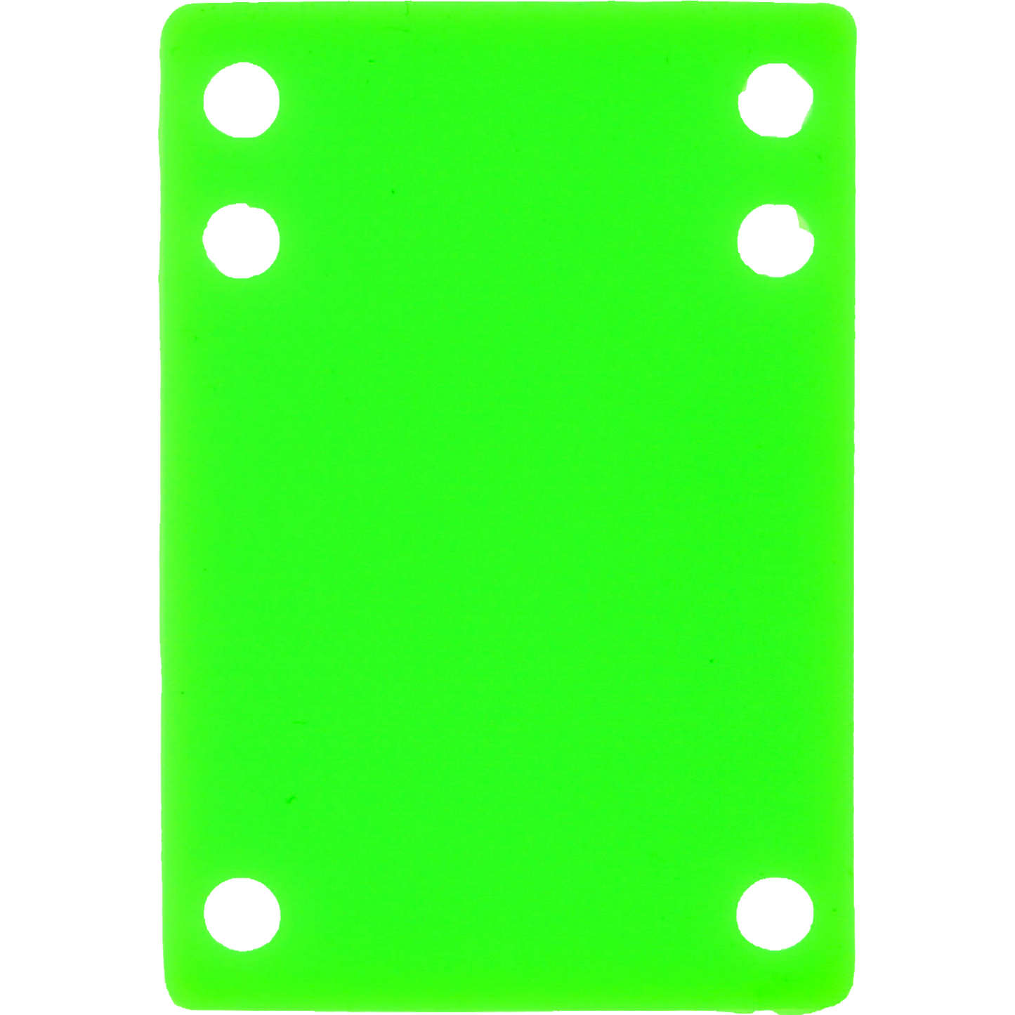 BLANK RISER RUBBER 1/8" NEON GREEN 1pc