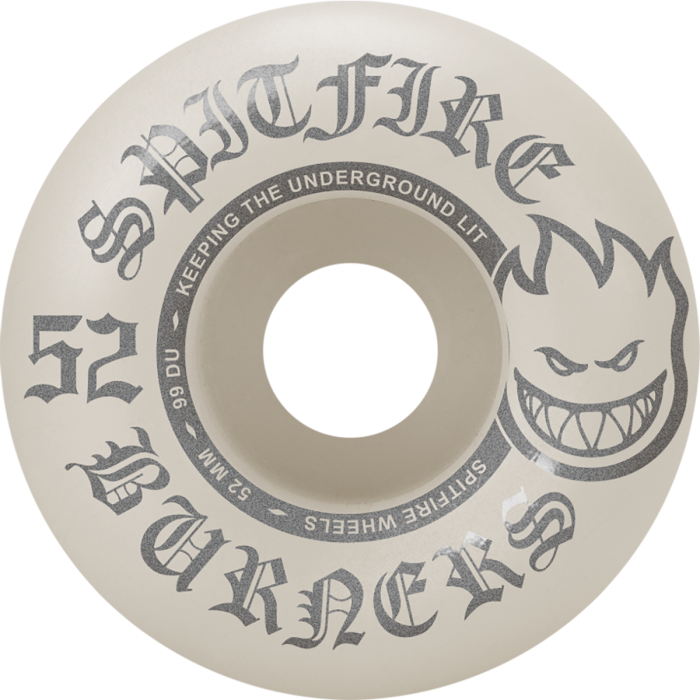 SPITFIRE BURNERS 52MM 99A WHT/SIL