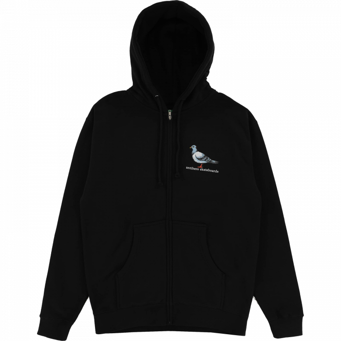 ANTI-HERO LIL PIGEON BLACK ZIP UP HOODIE