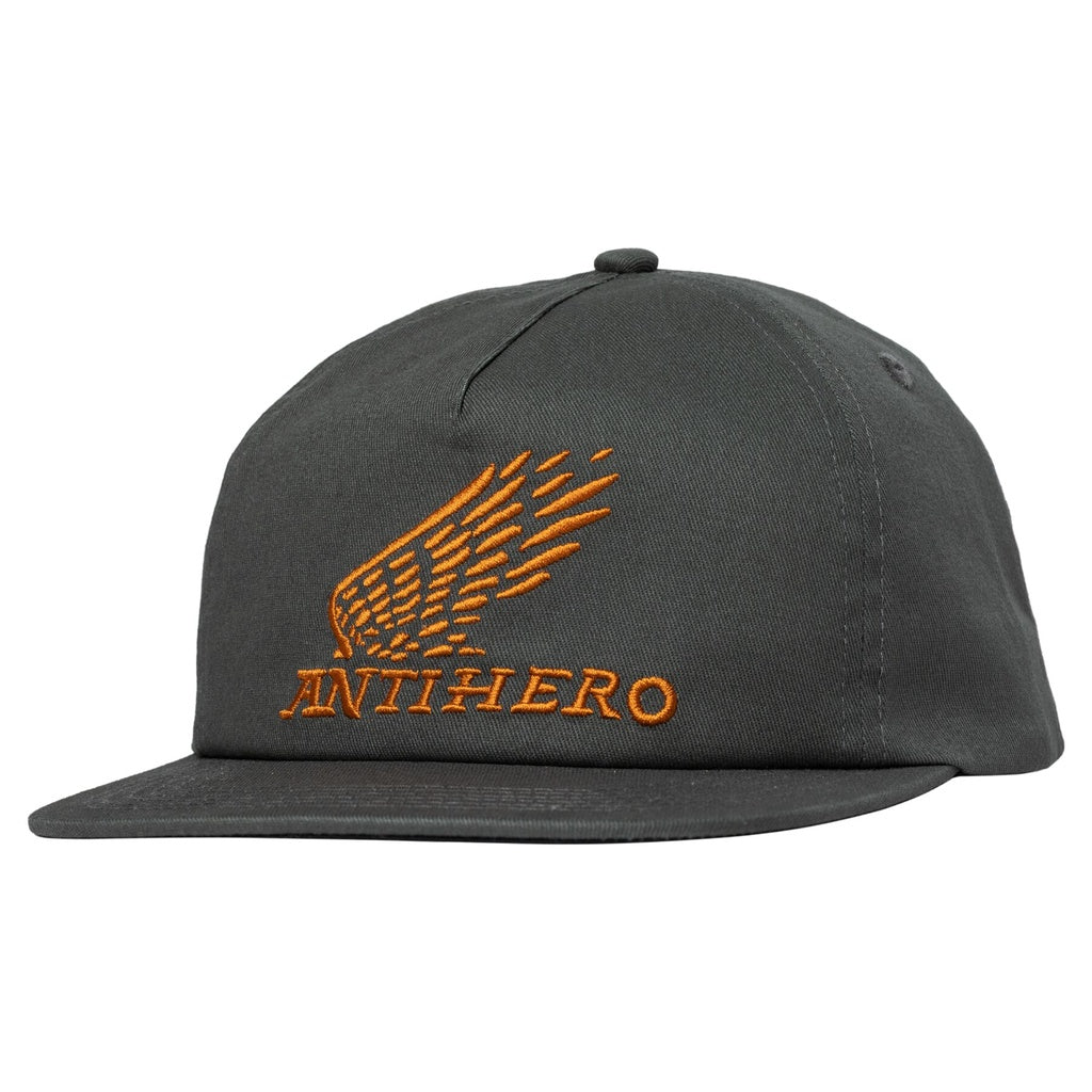 ANTI-HERO MOTORIZED SNAPBACK HAT CHARCOAL – Duck Skateboards