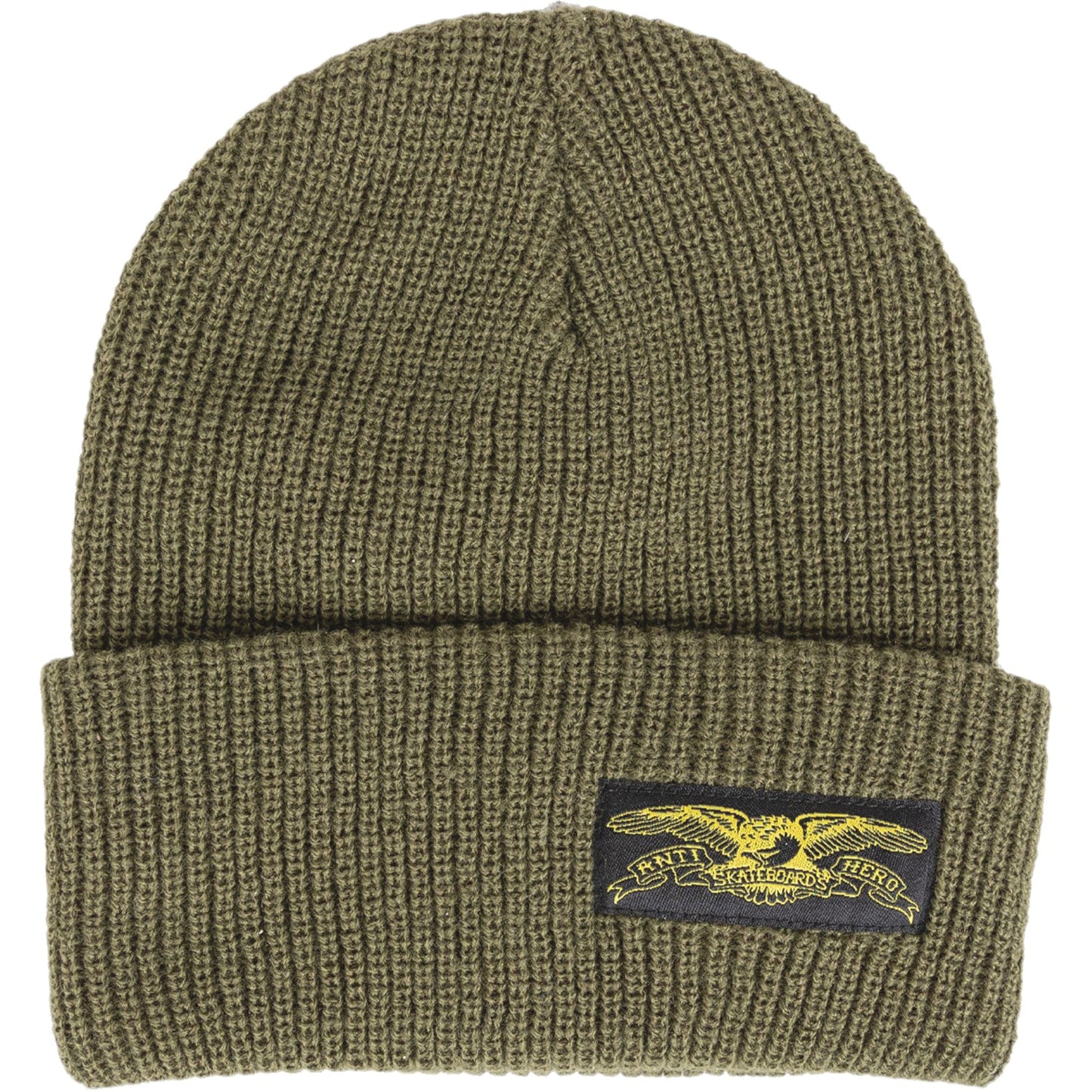 AH STOCK EAGLE CUFF BEANIE OLIVE