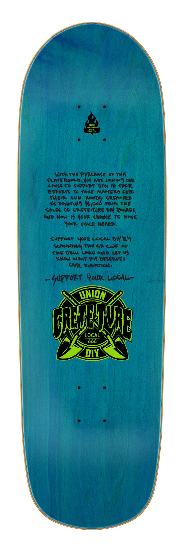 Crete-Ture DIY LG 8.92in x 30.75in Creature Deck