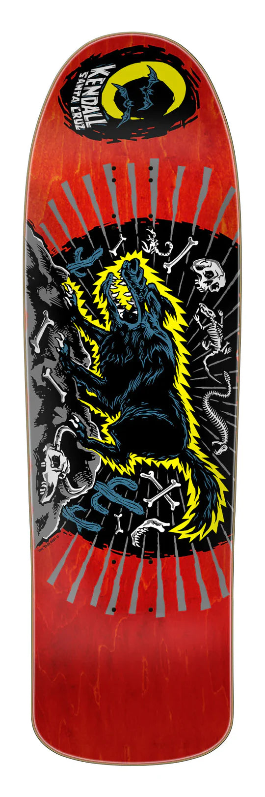 SANTA CRUZ JEFF KENDALL WOLF RE-ISSUE DECK (9.28)