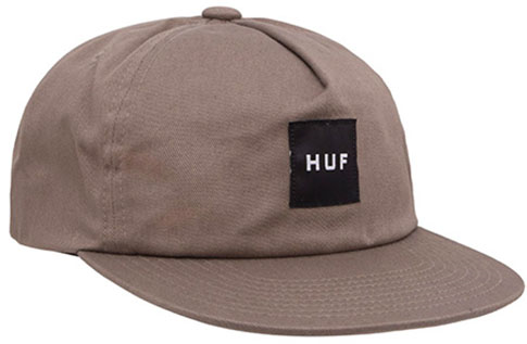HUF BOX UNSTRUCTURED SNAPBACK HAT (BROWN)