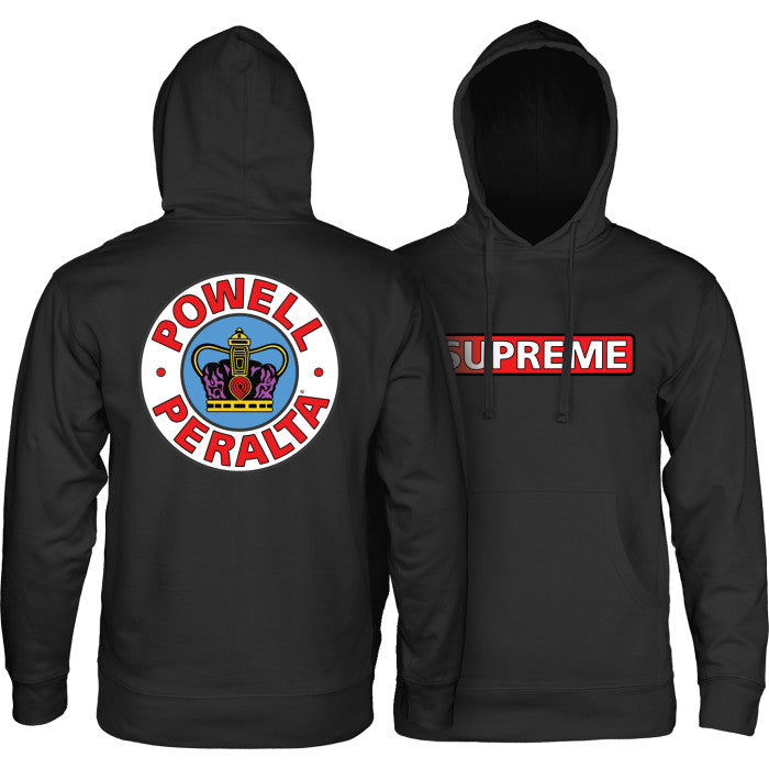 SW HOOD PP SUPREME MID WEIGHT BLACK