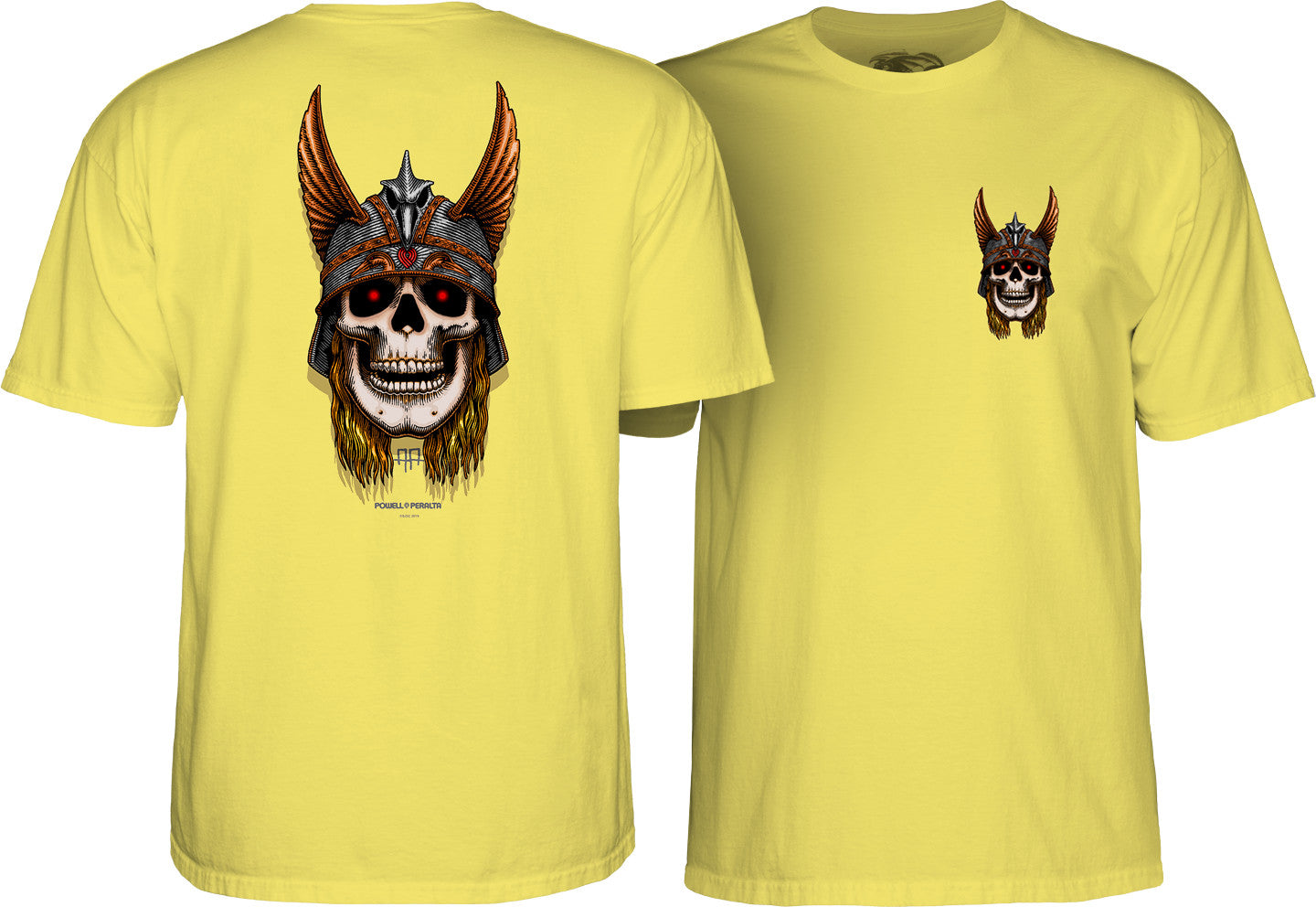 Powell Peralta Andy Anderson Skull T-Shirt Cornsilk