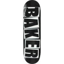 BAKER TEAM BRAND LOGO BLACK DECK 8.25