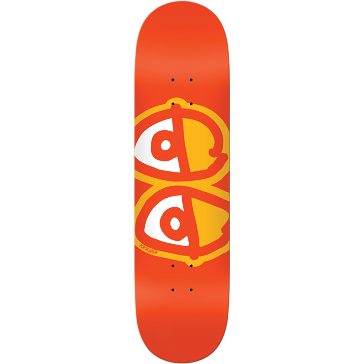 KROOKED EYES DECK-8.25 ORANGE