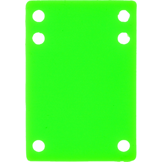 BLANK RISER RUBBER 1/8" NEON GREEN 1pc