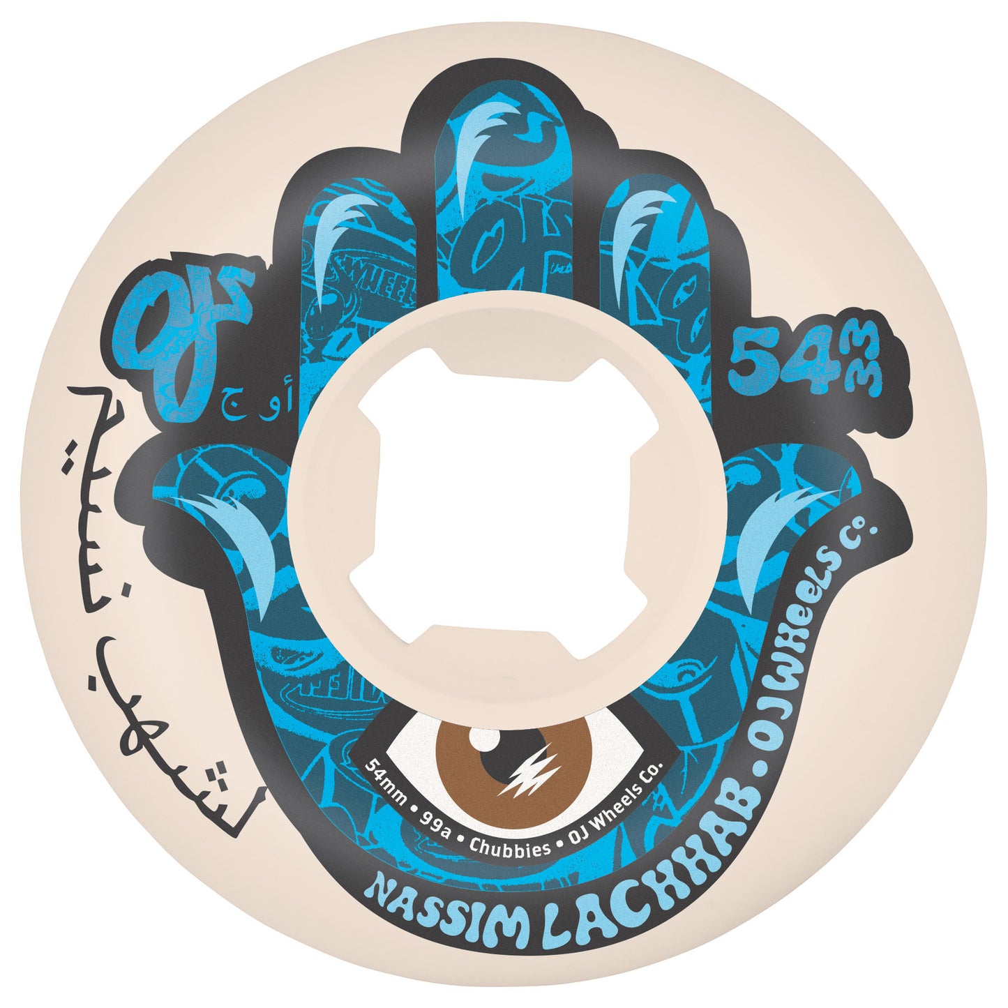 54mm Nassim Lachhab Elite White Chubbies 99a OJ Wheels