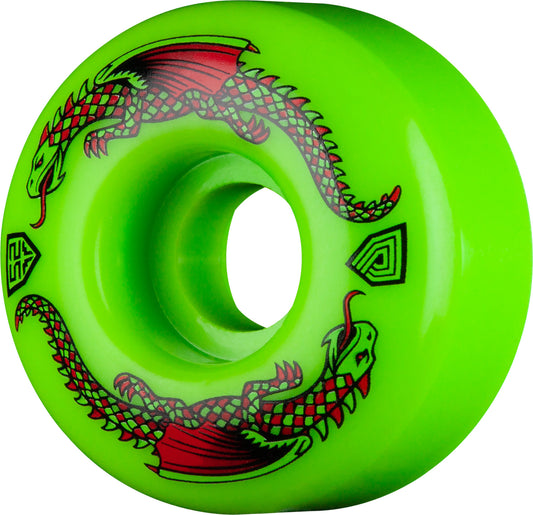 Powell Peralta Dragon Formula Skateboard Wheels 52mm x 31mm 93A 4pk Green