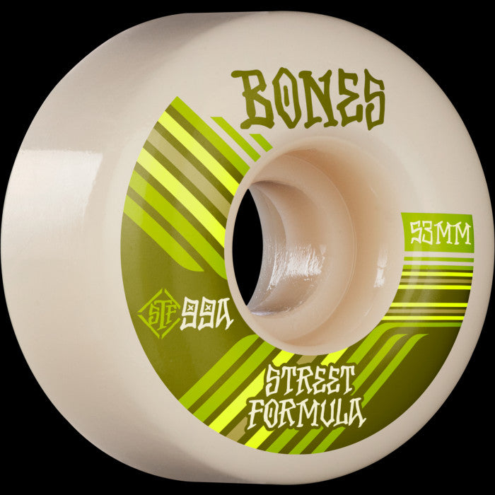 BONES STF V4 RETROS 53mm 99A White (Set of 4)