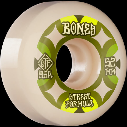 BONES STF V5 RETROS 52mm 99A White (Set of 4)