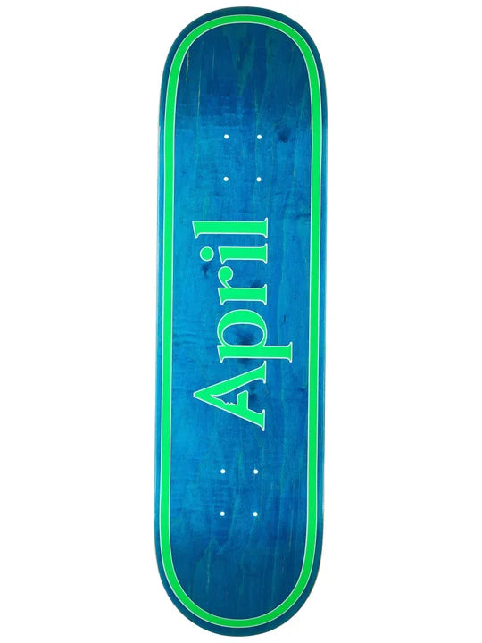 APRIL TEAM OG LOGO BLUE/GREEN DECK 8.25