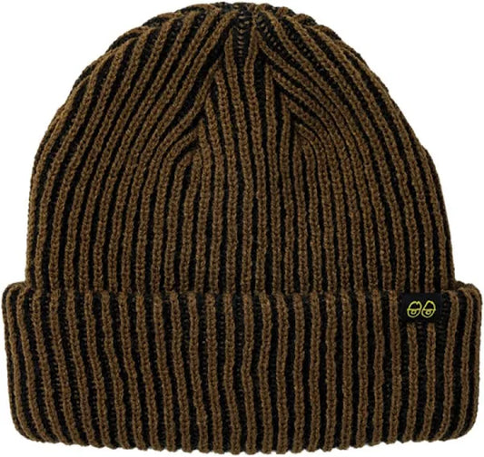 KRK EYES CLIP CUFF BEANIE BROWN/BLACK/YELLOW