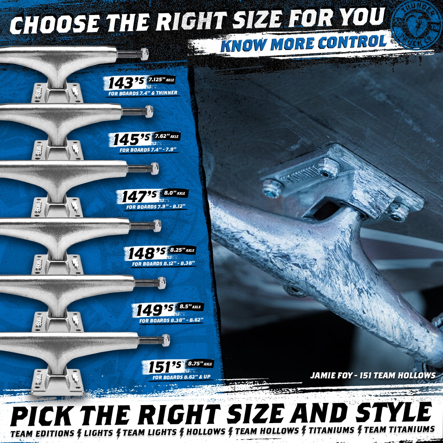 THUNDER 147 POLISHED TRUCK (SET OF TWO)